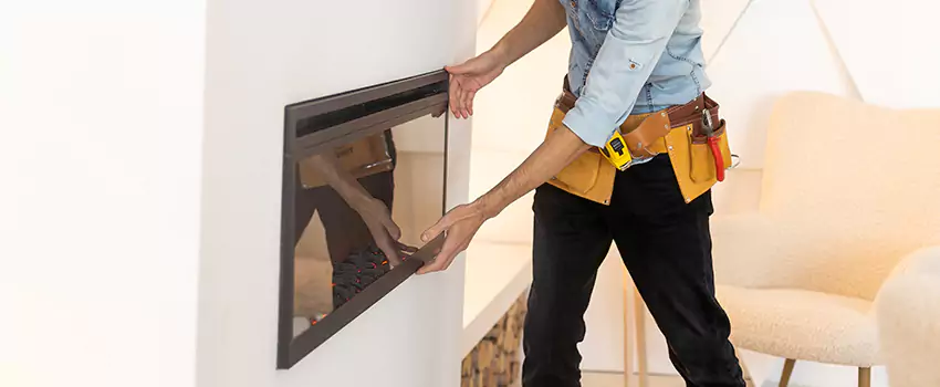 Metal Fireplace Installation in Dix Hills, New York