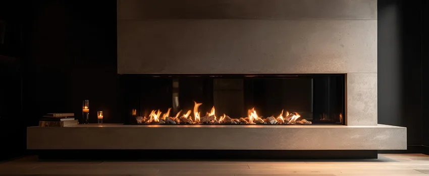 Gas Fireplace Ember Bed Design Services in Dix Hills, New York