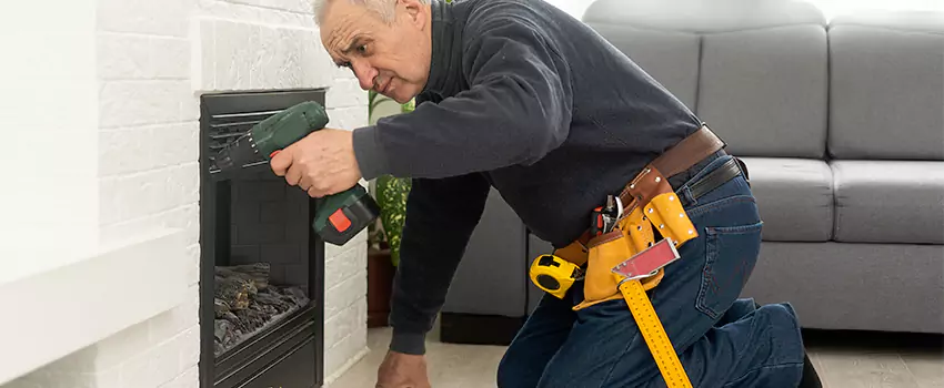 New Indoor Fireplace Installation in Dix Hills, New York