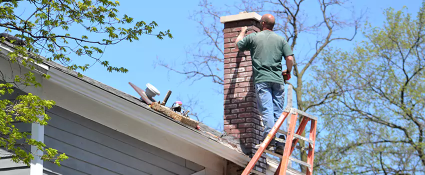 Vinyl and PVC Chimney Flashing Installation in Dix Hills, NY