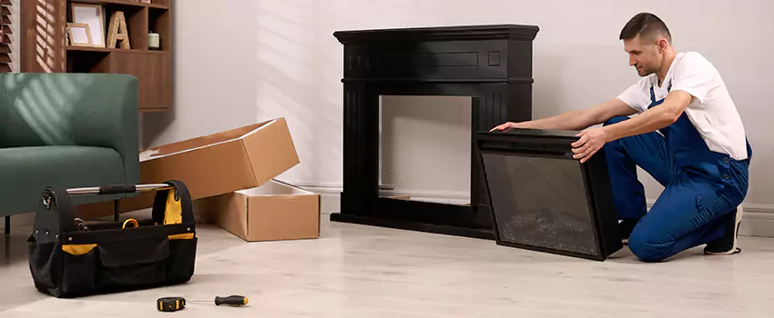 Old Rusted Metal Fireplace Repair And Replacement in Dix Hills, NY